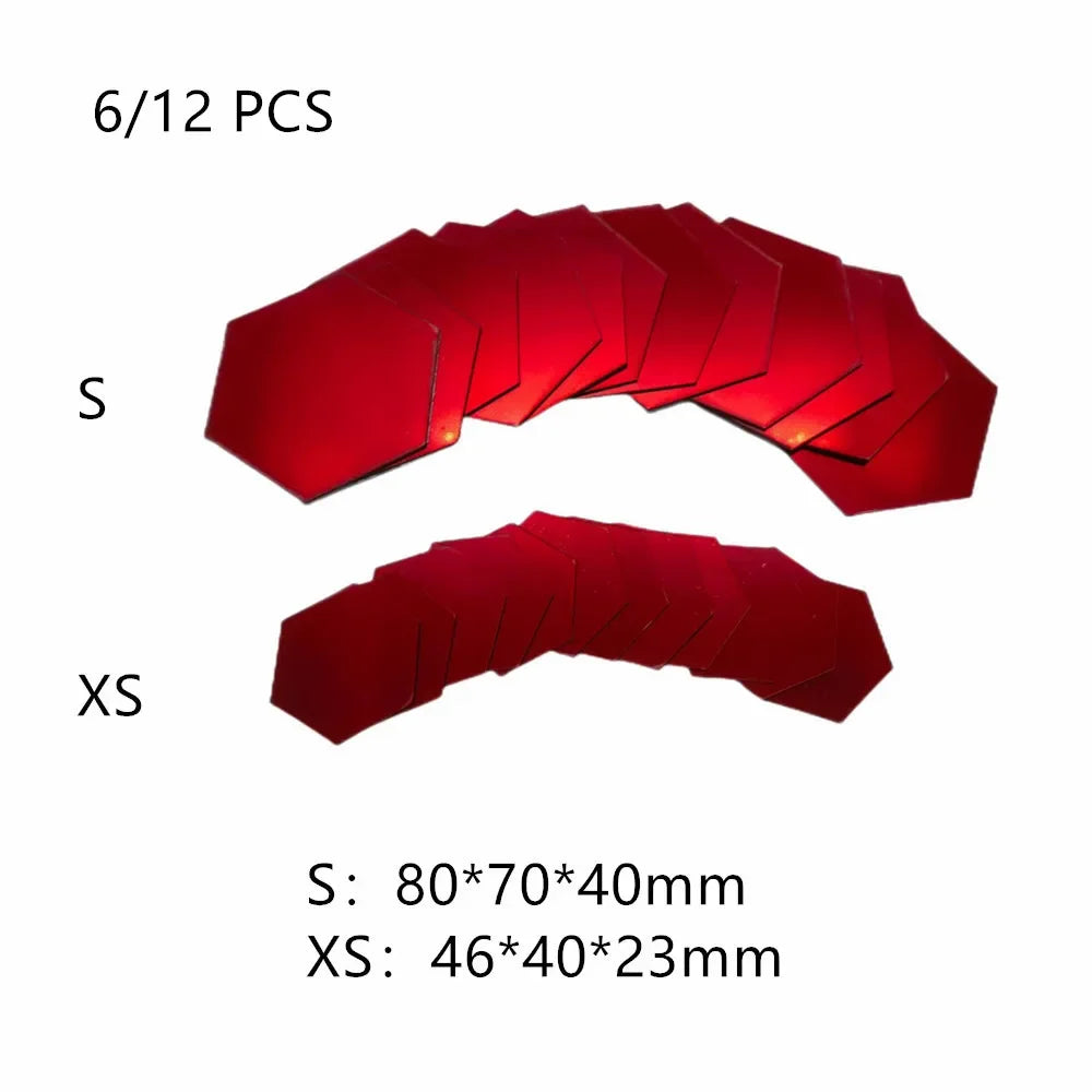 6/12PCS Acrylic Hexagon Wall Mirror Stickers | Self-Adhesive Mosaic Tile Decals for DIY Home Decoration & Art Gifts