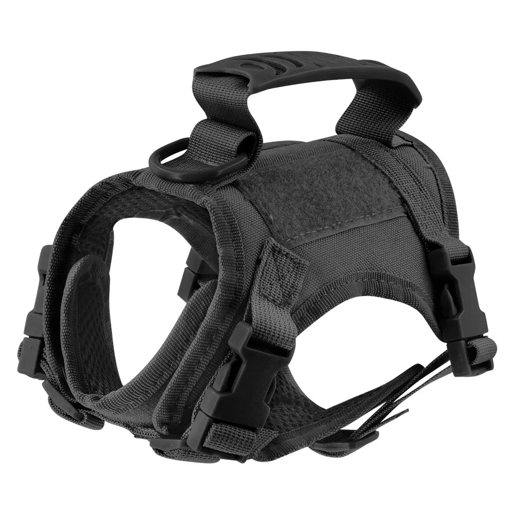 Tactical Cat Harness For Walking Escape Proof Adjustable Pet Vest Harness Soft Mesh With Control