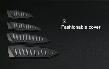 Ceramic Fruit Knife for Kitchen 3 4 5 6 inch Chef Knife with Sheath Utility Slicing Cooking Tool for Vegetable Rustproof Zirconi