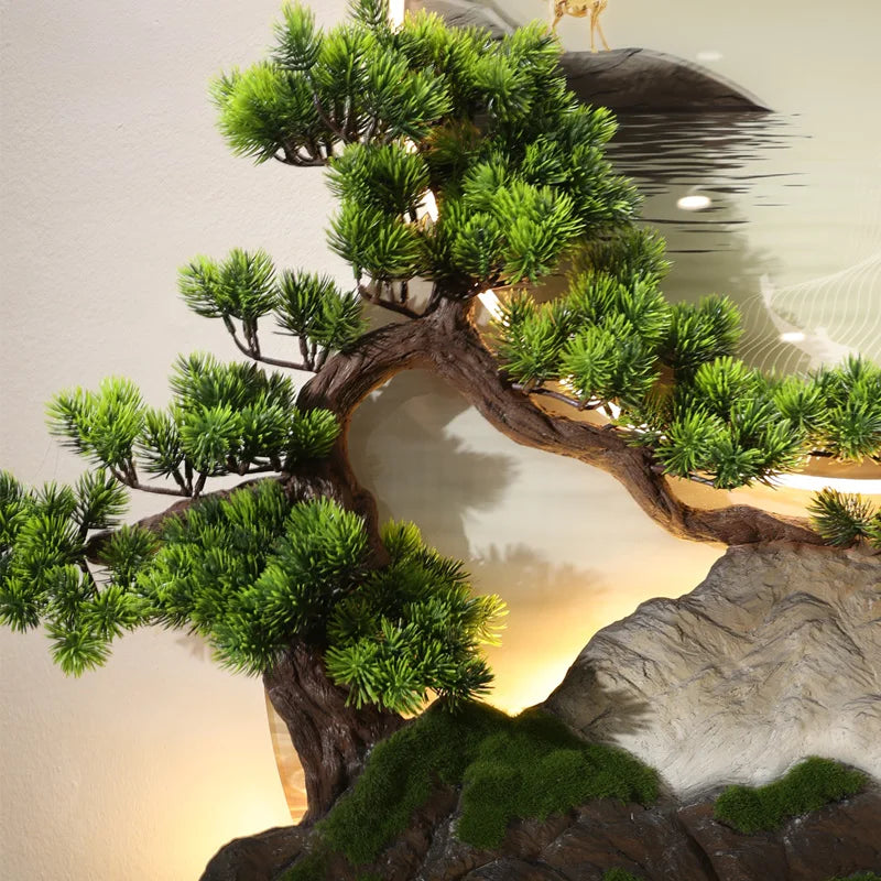 Factory Direct LED Lights Wall Art Art Deco Style Home Decor Acrylic Painting Decorative Landscape Printing