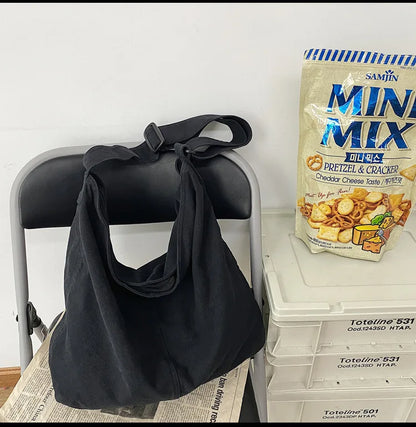 Women's Shoulder Bag Large Canvas Crossbody Bags for Women 2023 Cotton Cloth Fashion Korean Female Students School Bag Handbags