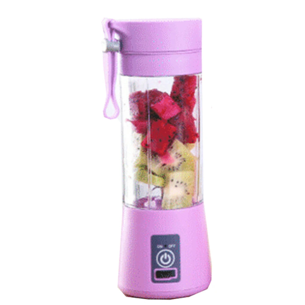Portable Wireless Blender | USB Rechargeable Fruit Juicer & Smoothie Maker | Powerful Handheld Mini Food Blender