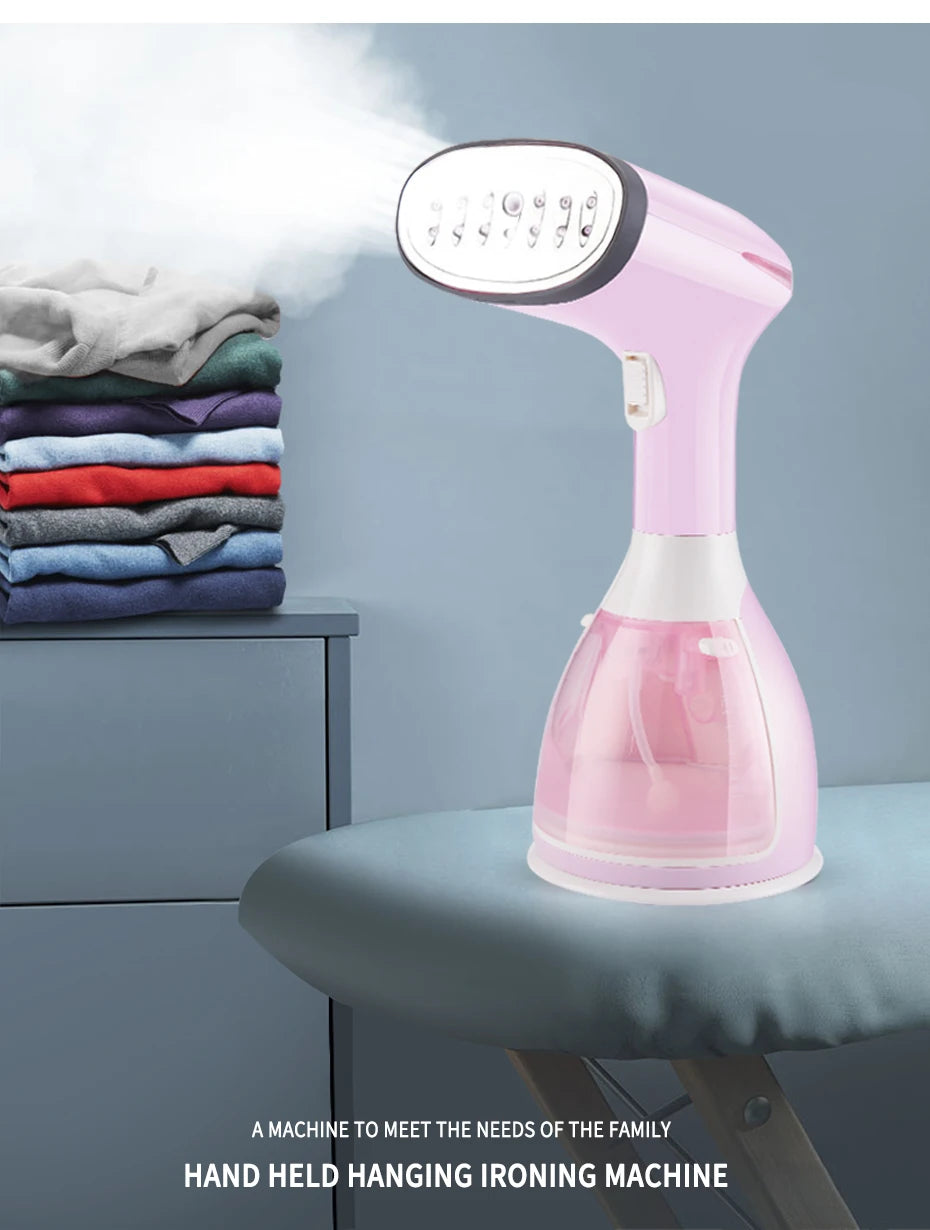 SaengQ 1500W Handheld Garment Steamer | Fast-Heat Portable Fabric Steam Iron with 280ml Tank for Clothes & Home Use