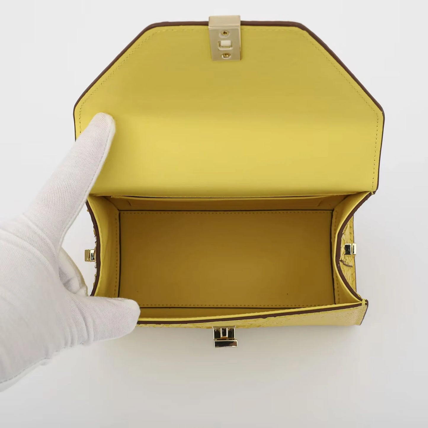 2025 Luxury Genuine Python Leather Handbag for Women - Exotic Luxury Top Handle Purse with Flap Closure & Structured Shape