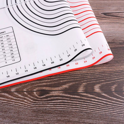 Fiberglass Silicone Baking Mat Large Kneading Pad Nonstick Surface Rolling Dough Mat With Scale For Kitchen Cooking Pastry Sheet