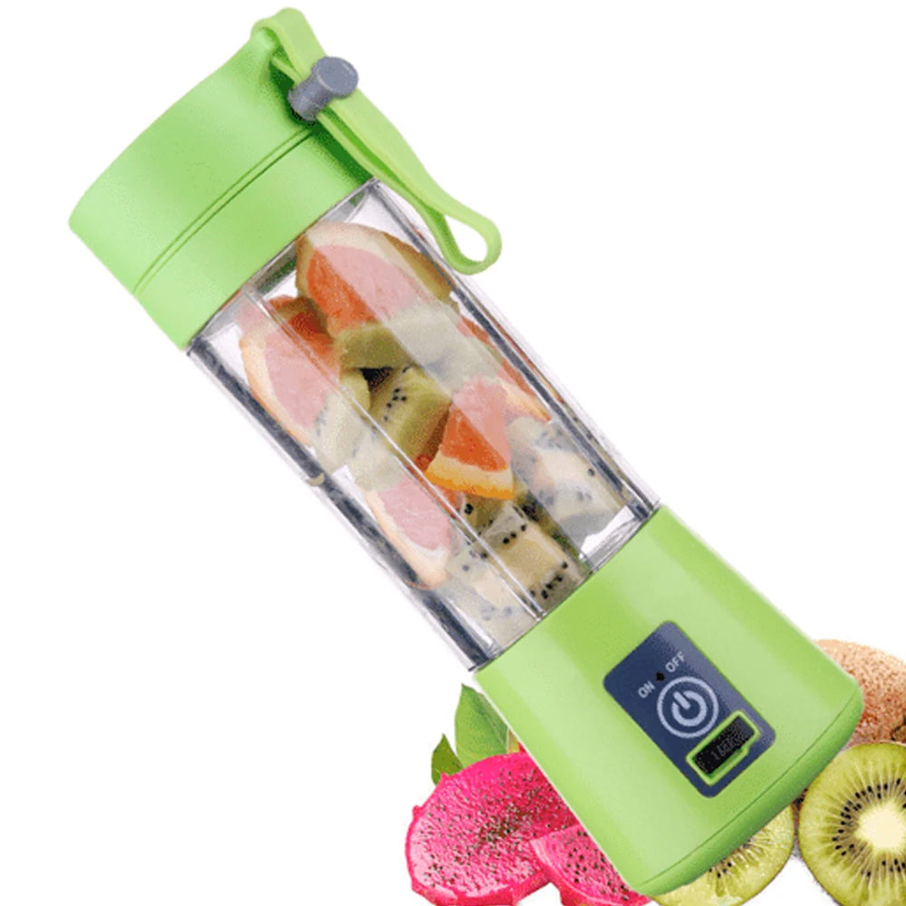 Portable Wireless Blender | USB Rechargeable Fruit Juicer & Smoothie Maker | Powerful Handheld Mini Food Blender