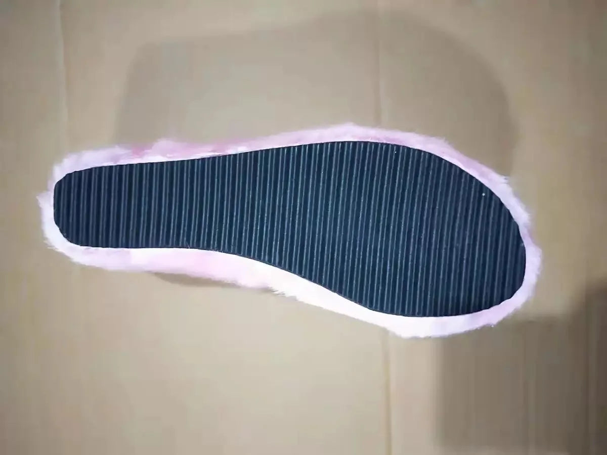 New Fur Slippers Women's Wedge Heel Shoes Women High-heeled Furry Drag Fashion Outdoor All-match Shoes Slippers Furry Slides