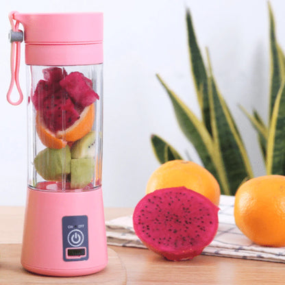 Portable Wireless Blender | USB Rechargeable Fruit Juicer & Smoothie Maker | Powerful Handheld Mini Food Blender