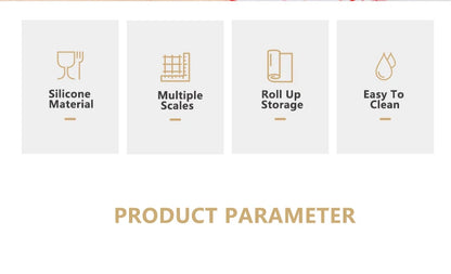 Fiberglass Silicone Baking Mat Large Kneading Pad Nonstick Surface Rolling Dough Mat With Scale For Kitchen Cooking Pastry Sheet