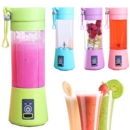 Portable Wireless Blender | USB Rechargeable Fruit Juicer & Smoothie Maker | Powerful Handheld Mini Food Blender