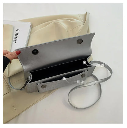 Fashion Ladies Shoulder Bag 2025 New Purses and Handbags High Quality PU Stone Pattern Crossbody Bag for Women Armpit Clutch Bag