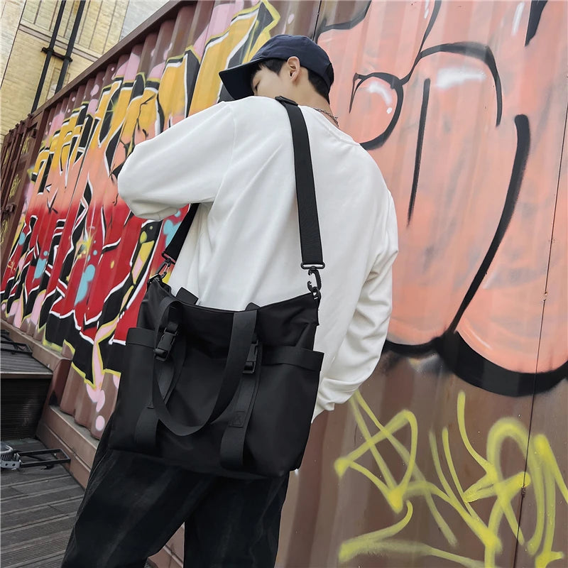 HOCODO Waterproof Women Travel Handbag Large Capacity Ladies Messenger Bag Solid Color Female Crossbody Nylon Shoulder Bag Women