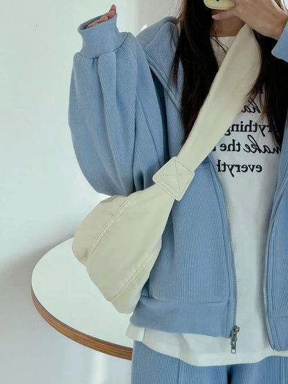 Fashion Women Large Capacity Crossbody Shoulder Bag Down Cotton Casual Simple And Versatile