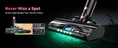 Cordless 10-in-1 Powerful Stick Vacuum Cleaner | 40Kpa 500W Rechargeable Vacuum for Home, Pet Hair & Carpet Cleaning