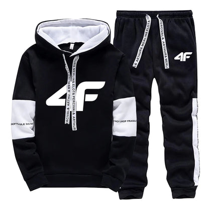 Sports Hot Sale Men's Tracksuit Hooded Long Sleeves Casual Single Piece Sweatshirts And Daily Sweatpants Comfort Outdoor Jogging