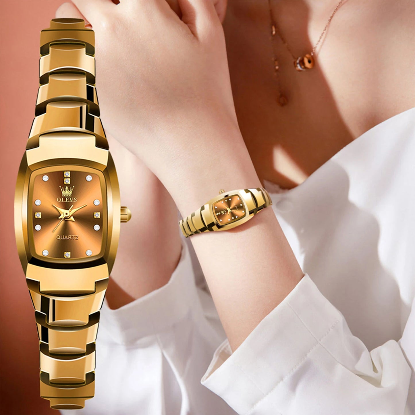 JSDUN Fashion Quartz Watches For Women Free Shipping Waterproof Ladies Watch Gold Top Brand Luxury Wristwatch Gift Reloj Mujer