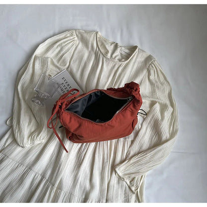 Soft Design Cloth Small Shopper Shopping Underarm Bags Lady Shoulder Bag for Women 2024 Trend Fashion Y2K Handbags сумка