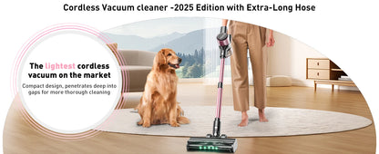 Cordless 10-in-1 Powerful Stick Vacuum Cleaner | 40Kpa 500W Rechargeable Vacuum for Home, Pet Hair & Carpet Cleaning