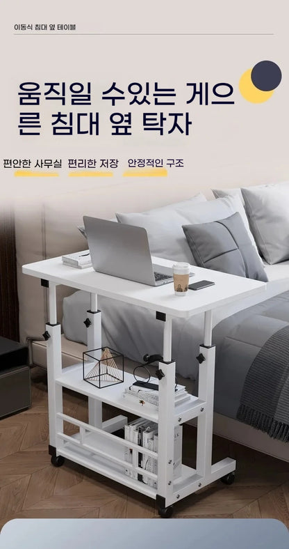 Double-Layer Office Desk Computer Lazy Table with storage shelf Laptop