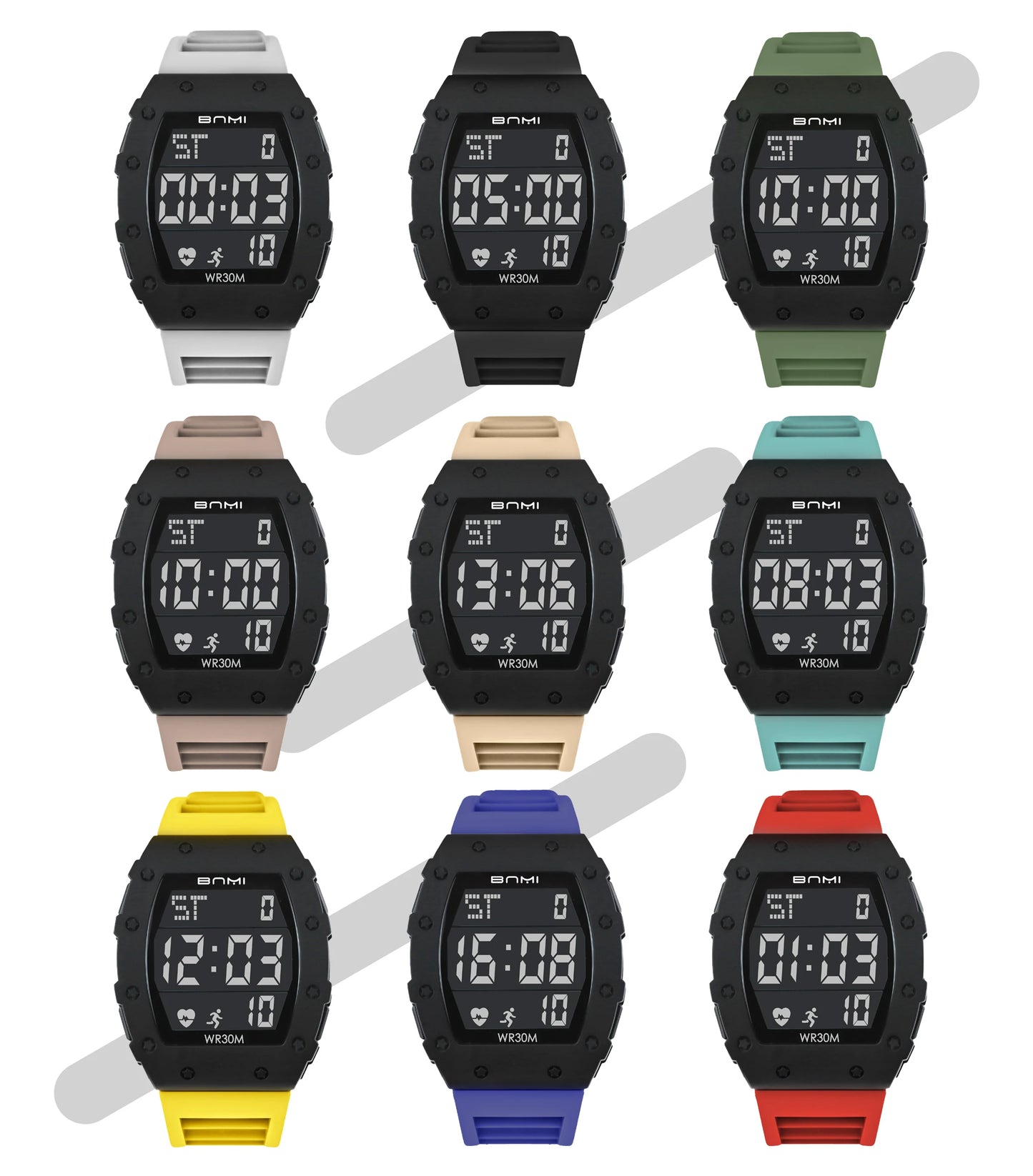 NEW Men's Watch Outdoor Sports Expeditions Fashion Large Screen Waterproof Clock Multifunctional Digital Electronics Watches