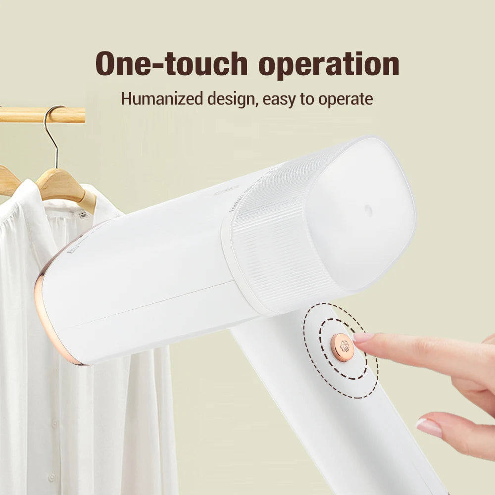Portable 130ml Handheld Garment Steamer | 1000W Fast-Heat Fabric Steamer for Home & Travel