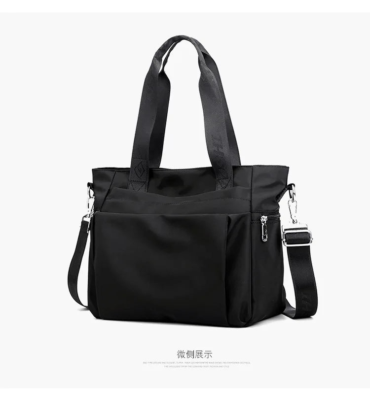 Simple and Fashionable Ladies Tote Bag Large-capacity Women's Lightweight Shoulder Bag Trendy Casual Hand-held Messenger Bag