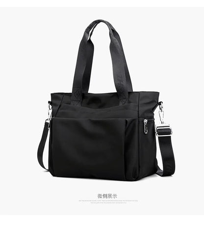 Simple and Fashionable Ladies Tote Bag Large-capacity Women's Lightweight Shoulder Bag Trendy Casual Hand-held Messenger Bag