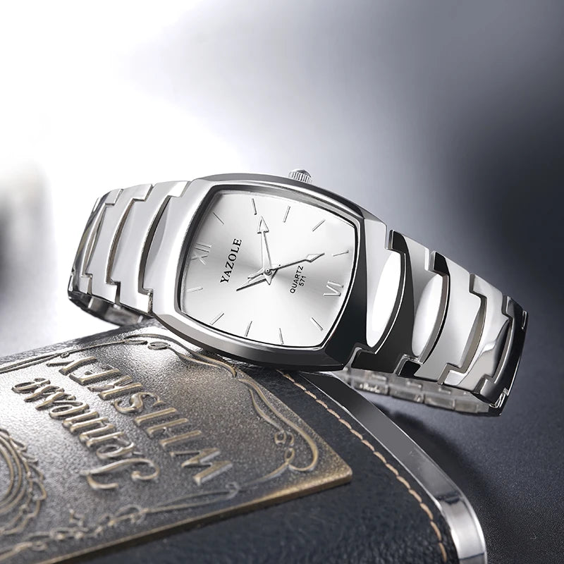 UTHAI Men's Watch Light Luxury Tungsten Steel Glow Waterproof Clock Couple Watches Women's Fashion Quartz Wristwatches Gift