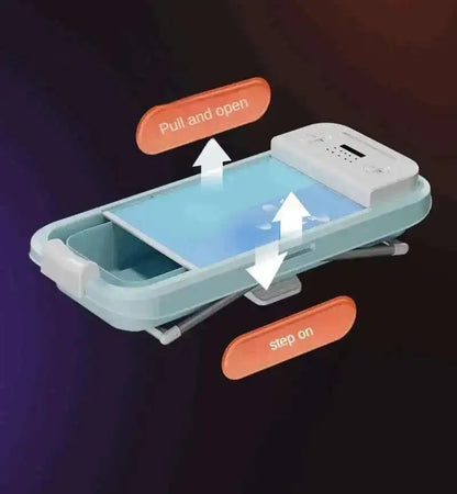 Automatic Foldable Spa Bathtub Heating Sweat Steaming Bathtub Comfortable Home Portable Bucket Adult Full Body Bath Bucket T