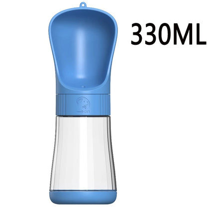 Twist-Open Portable Dog Water Bottle | Travel Pet Drinking & Feeding Cup with Food Bowl for Outdoor Walking