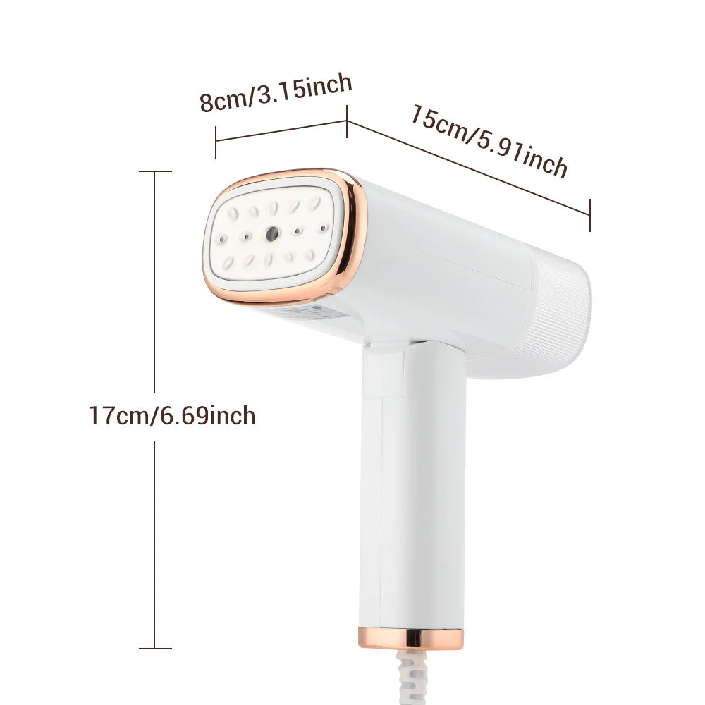 Portable 130ml Handheld Garment Steamer | 1000W Fast-Heat Fabric Steamer for Home & Travel