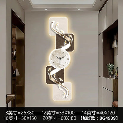 Modern Nine Fish LED Wall Clock | Artistic Silent Mural Clock with Luminous Design for Living Room & Home Decoration
