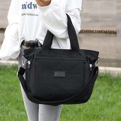 Fashion Large Capcity Women Causal Tote High Quality Durable Nylon Shoulder Bag Female Fabric Big Handbag Shopping Bag
