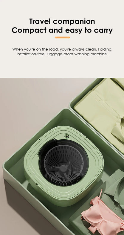 13L Portable Foldable Washing Machine with Spin Dryer for Socks Underwear Panties Washer Home Large Capacity Washing Machine