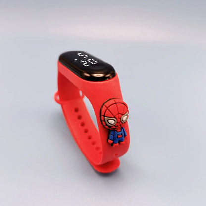 Cartoon Marvel Children's Watch  Fashion Watches Electronic Digital LED Display Watches Waterproof Holiday  Gift Kids Watches