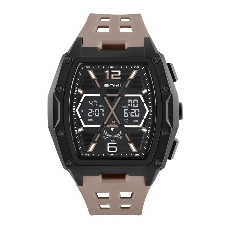 Multifunctional Sports Watches For Men Outdoor Waterproof Alarm Clock LED Digital Luminous Display Students Electronic Watch