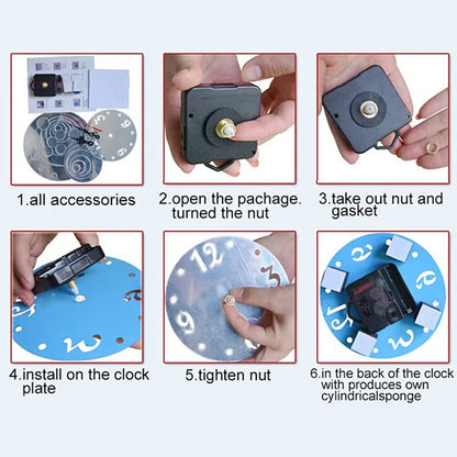 3D Acrylic Mirror Wall Clock | Modern Quartz Sticker Clock for Living Room & Home Decoration