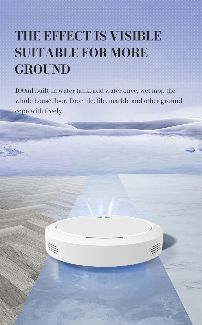 Intelligent Sweeping Robot Large Water Tank Mobile App Remote Control Planning And Cleaning Line Low Noise 2000 Pa Large Suction