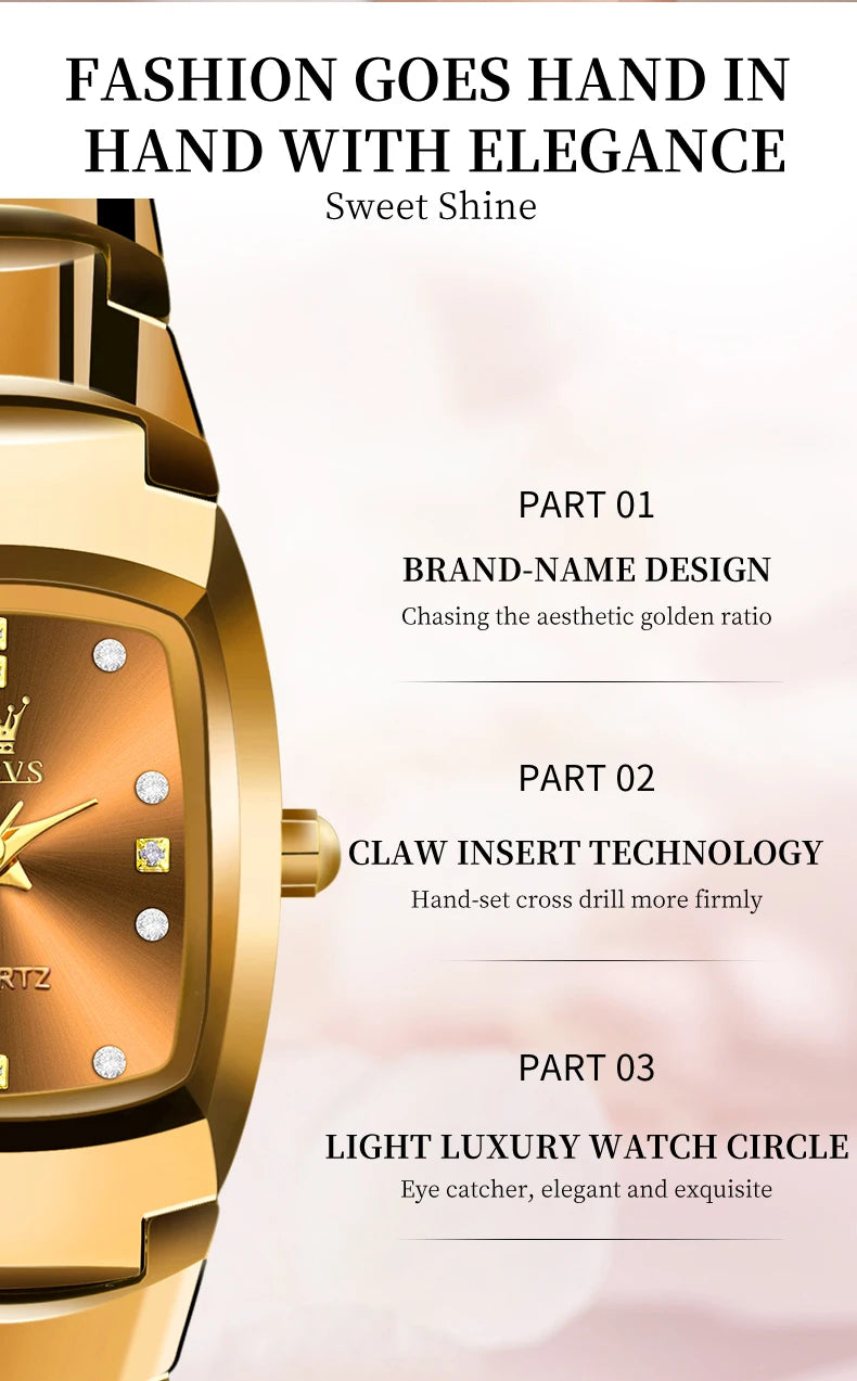 JSDUN Fashion Quartz Watches For Women Free Shipping Waterproof Ladies Watch Gold Top Brand Luxury Wristwatch Gift Reloj Mujer