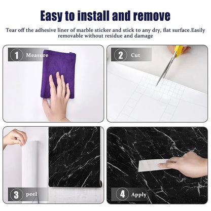 40cm Oil-Proof Kitchen Wallpaper | Self-Adhesive Waterproof & Heat-Resistant Wall Sticker for Home Decoration