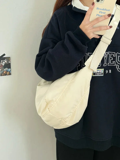 Fashion Women Large Capacity Crossbody Shoulder Bag Down Cotton Casual Simple And Versatile