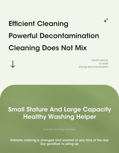 Mini Folding Washing Machine with Dryer | Portable Travel Laundry Washer for Socks & Underwear – 110V-240V (EU/US Plug)