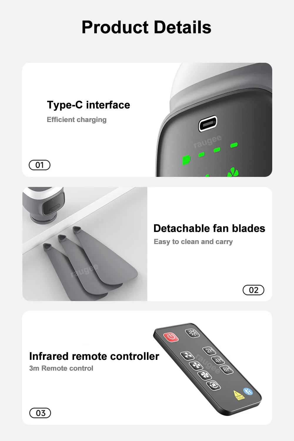 12000mAh Portable Camping Ceiling Fan with LED Light & Remote | Rechargeable Outdoor Tent Air Circulator Cooler