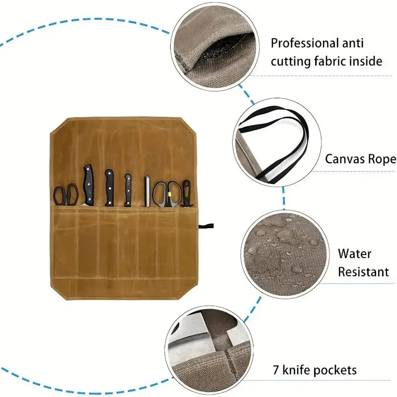 Portable Roller Tool Bags Multifunction Chef Knife Bag Practical Handbag Chisel Electrician Carrying Toolkit Instrument Package