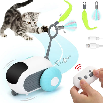 Smart Cat Toy 2 Modes Automatic Moving Remote Controlled