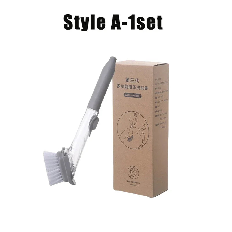 New Dishwand Set No-Scratch Soap Dishwashing Brush Scrubber Kitchen Cleaning Sponge Cleaning Brush for Pots Dishes Sink Comes