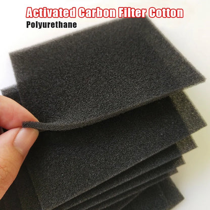 High-Density Activated Carbon Filter Sheet | Universal Air Purifier Foam for Car AC, Kitchen Hood & Water Filtration