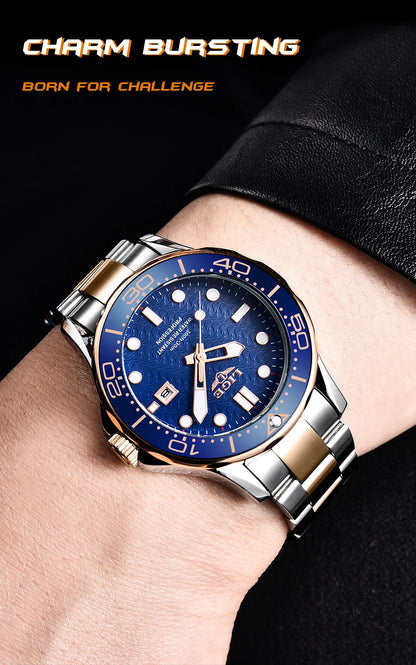 2025 LIGE New Business Mens Watches Top Brand Luxury Dive Watch For Men Waterproof Date Clock Sport Watch Relogio Masculino+Box