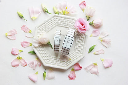 Fashion Rectangle Watch Women White Simulated Ceramics Watches Men Women Casual Quartz Wristwatches Couple Watch Unique Watch