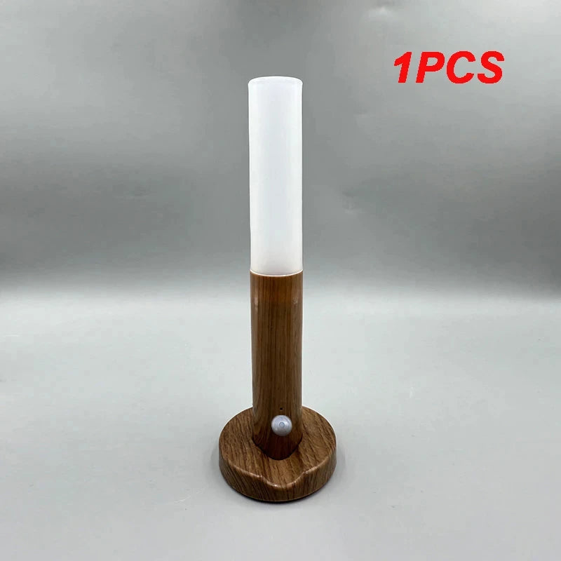 LED Motion Sensor Night Light | USB Rechargeable Human Induction Lamp for Bedside, Cabinet & Wardrobe Lighting